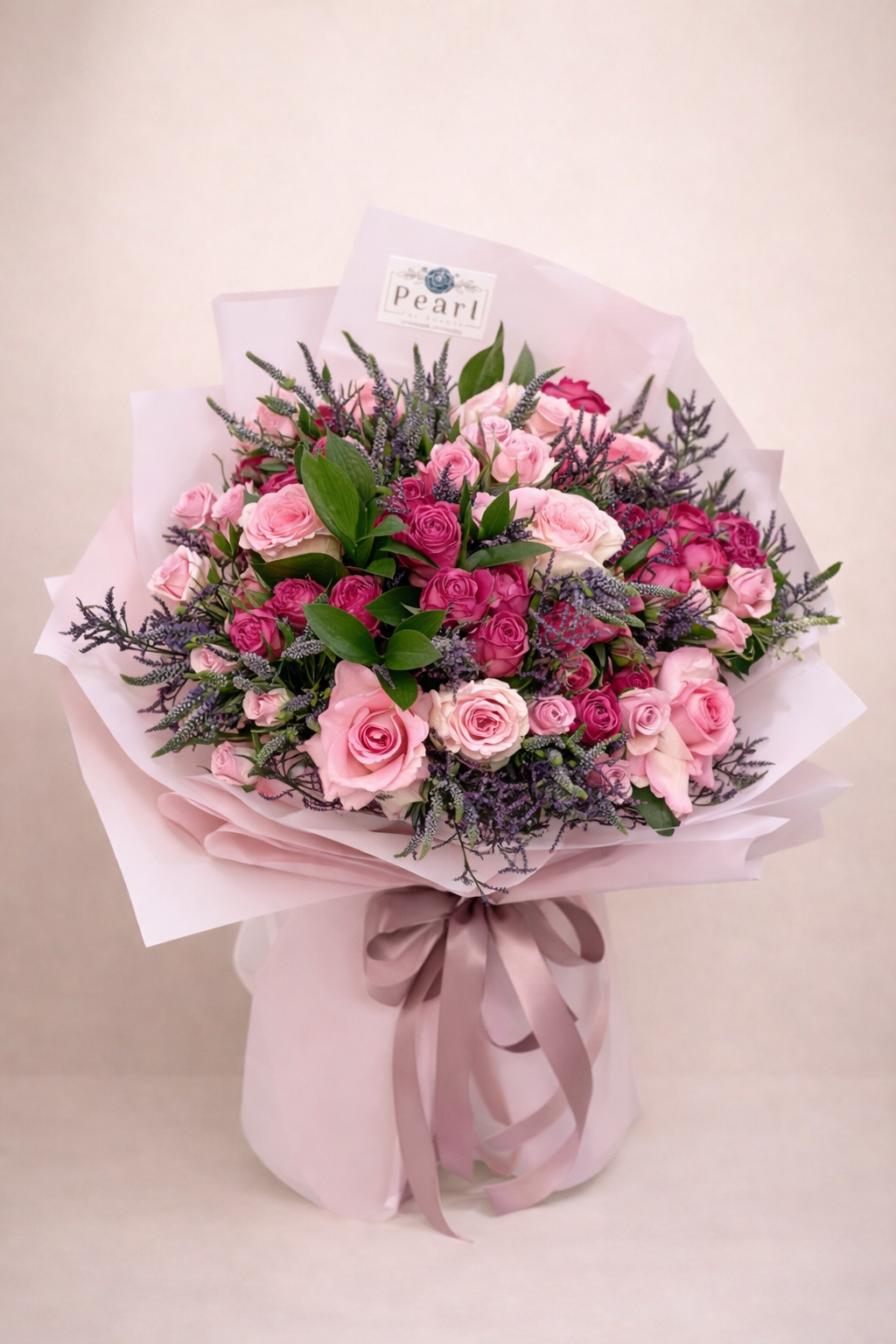 بوكيه ورد طبيعي